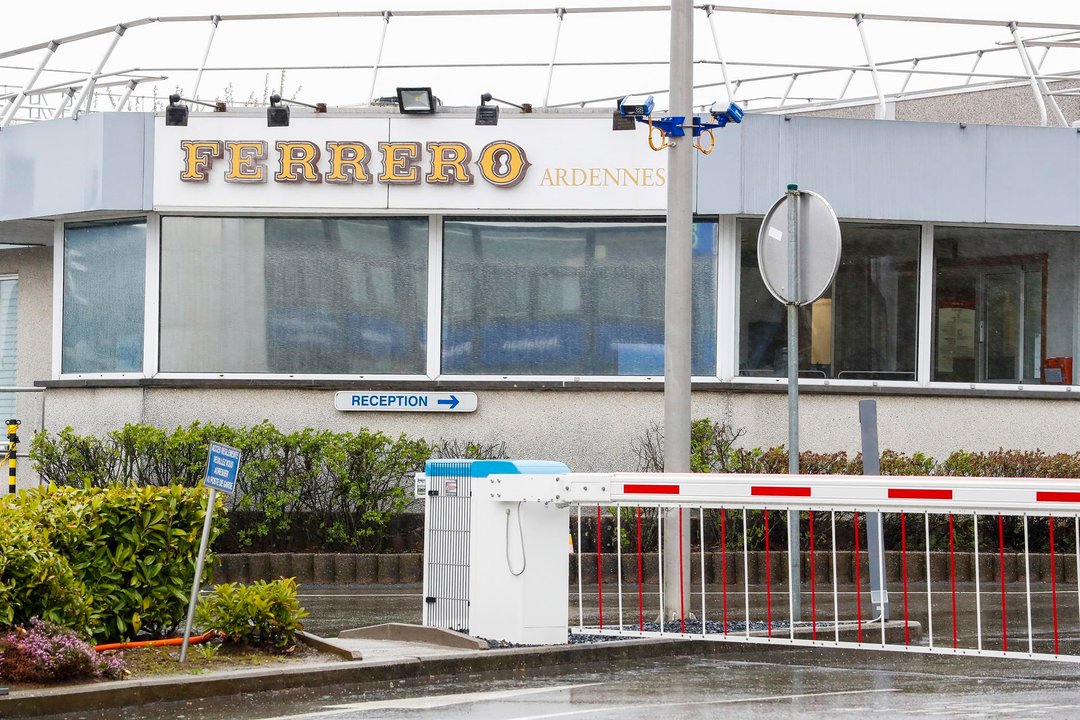 La fábrica de Ferrero en Arlon, Bérlgica, cerrada por los recientes acontecimientos.