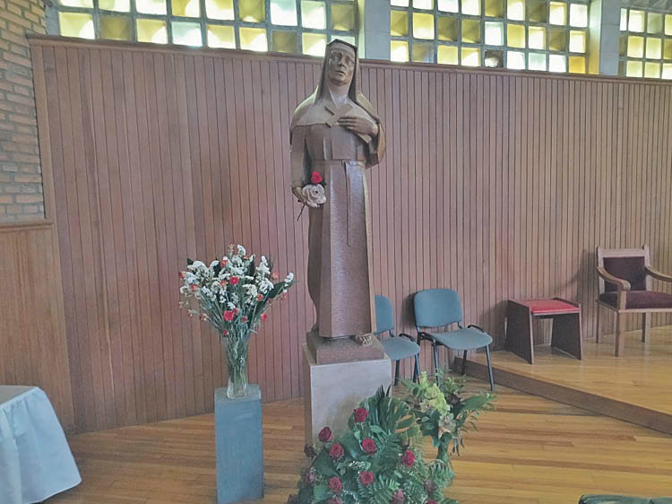 Imagen de Santa Rita, en la iglesia barquense que lleva su nombre. (J.C.)