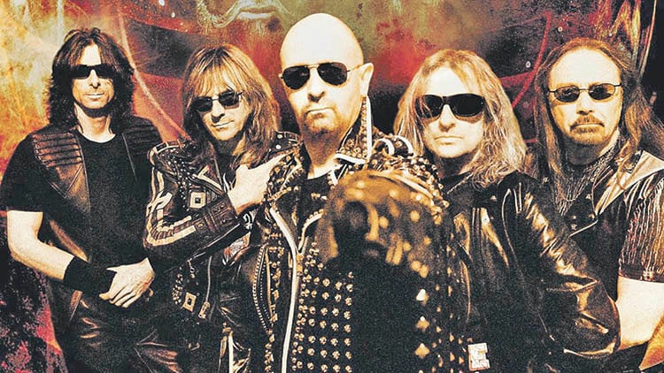 Los integrantes de la banda británica de heavy metal, Judas Priest.