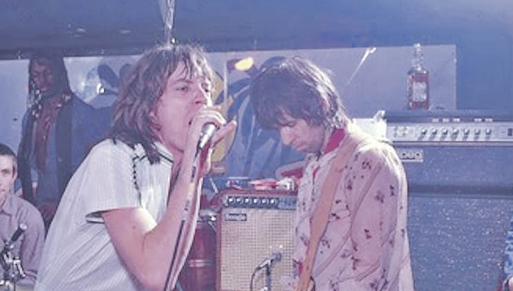 El grupo, durante uno de los conciertos ofrecidos hace 45 años en el Mocambo Club de Toronto.