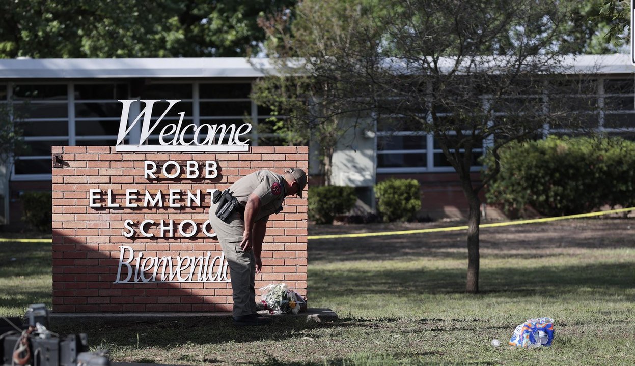 Imagen del centro escolar en el que se produjo el tiroteo. Texas (EFE)