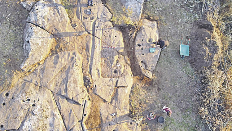 Yacimiento arqueológico de Santa Mariña, en Maside.