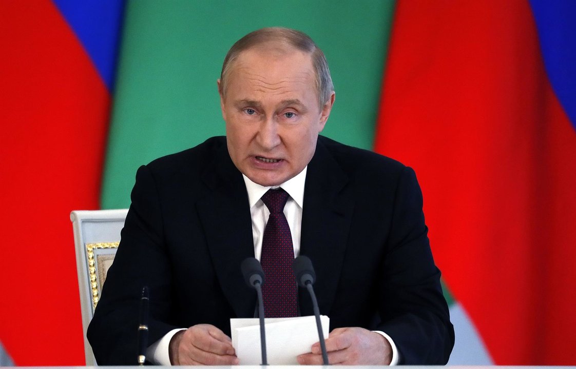 El presidente ruso Vladimir Putin en un acto en Turkmenistan (EFE)
