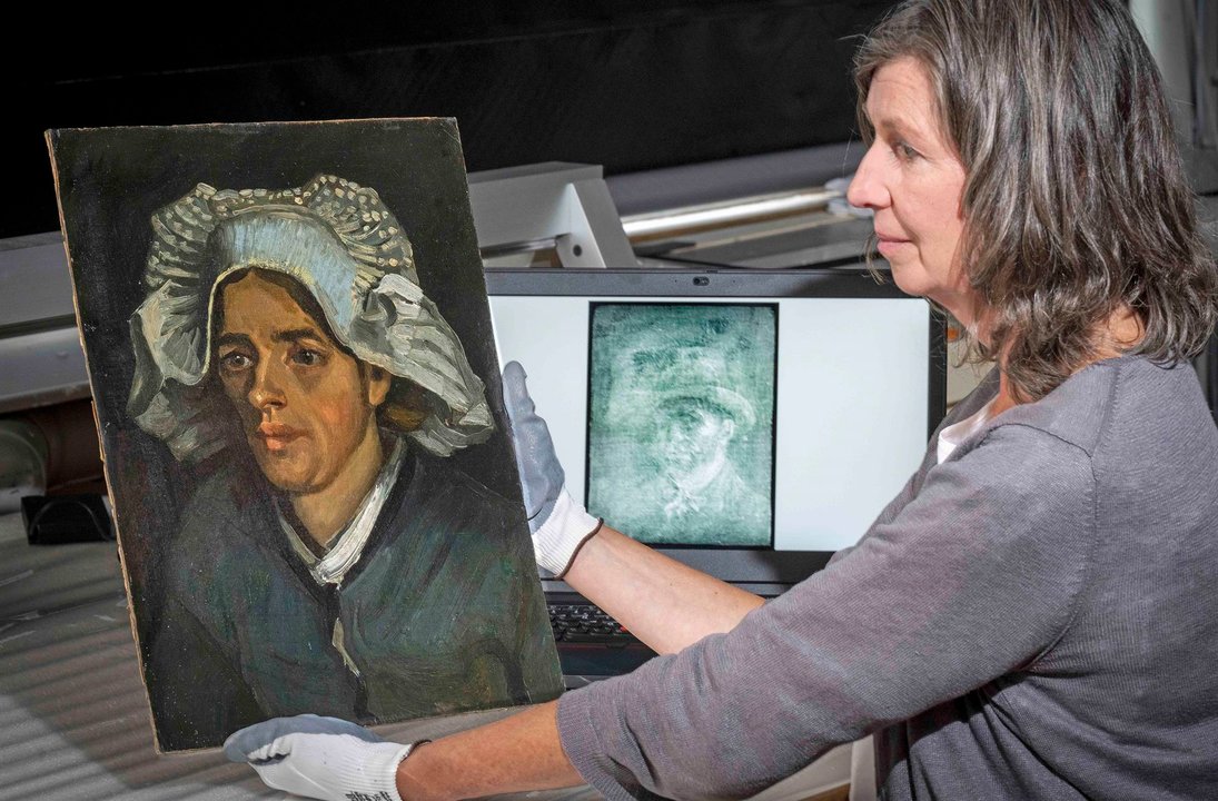 El descubrimiento del autorretrato de Van Gogh gracias a los rayos X (EFE)