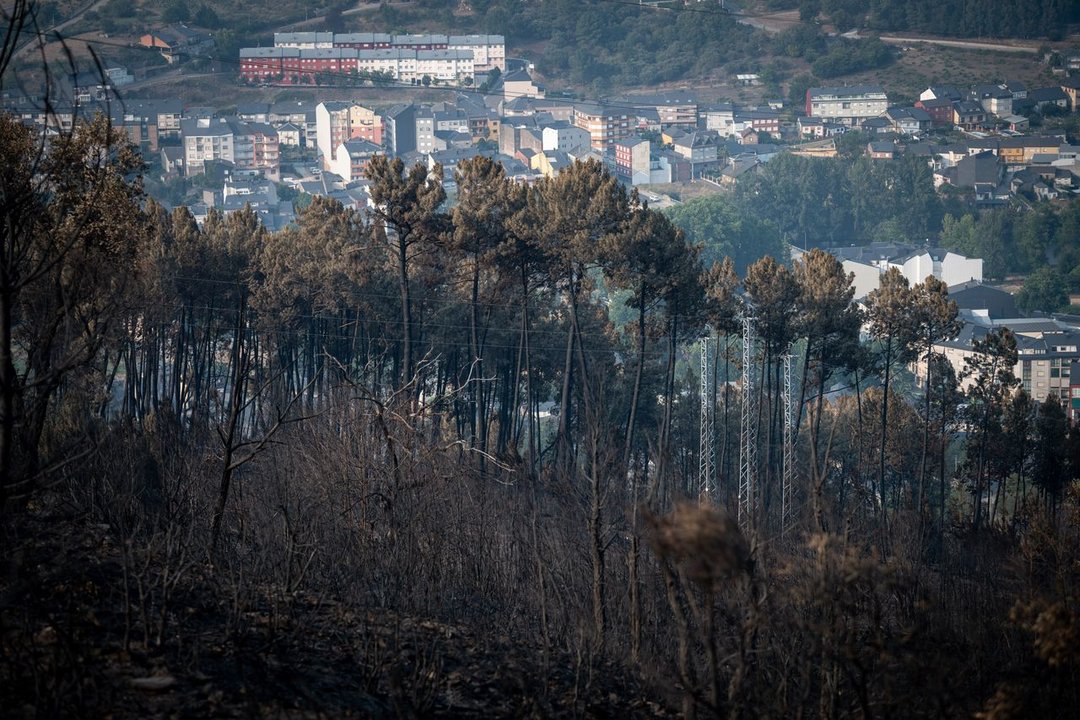 O BARCO DE VALDEORRAS (VILARIÑO). 20/07/2022. OURENSE. Testimonios de afectados polo lume que calcinou máis de 9.000 hectáreas na zona de Valdeorras. FOTO: ÓSCAR PINAL
