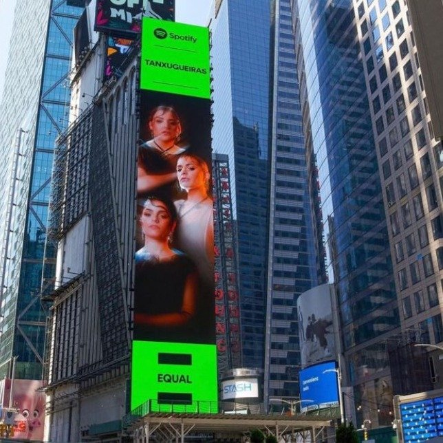 Las Tanxugueiras, en Times Square.