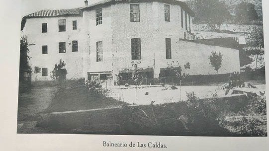 Imagen del balneario en Las Caldas.