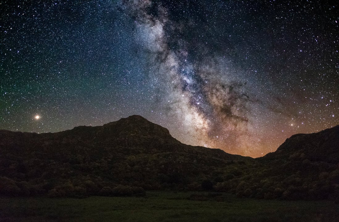 Imagen del cielo estrellado desde el Observatorio Astronómico Trevinca (Óscar Blanco)