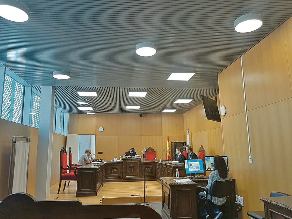 La sala del Juzgado Penal 1 de Ourense.