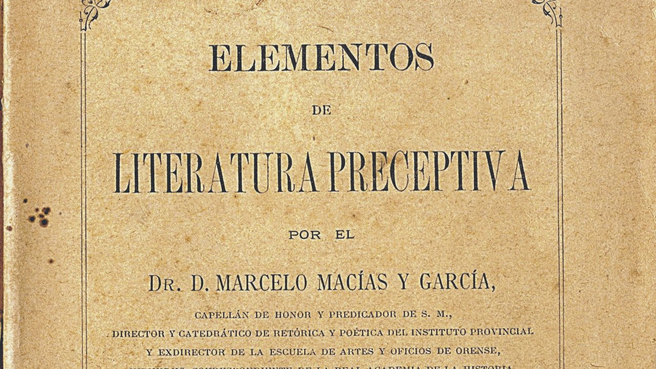 En la portada del libro figuran parte de los numerosos títulos de don Marcelo.