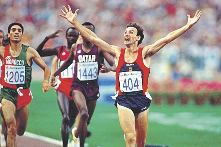 La victoria del atleta Fermín Cacho fue uno de los éxitos del deporte español en 1992.