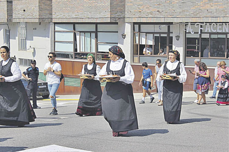 Grupo de baile tradicional de Valeixe.