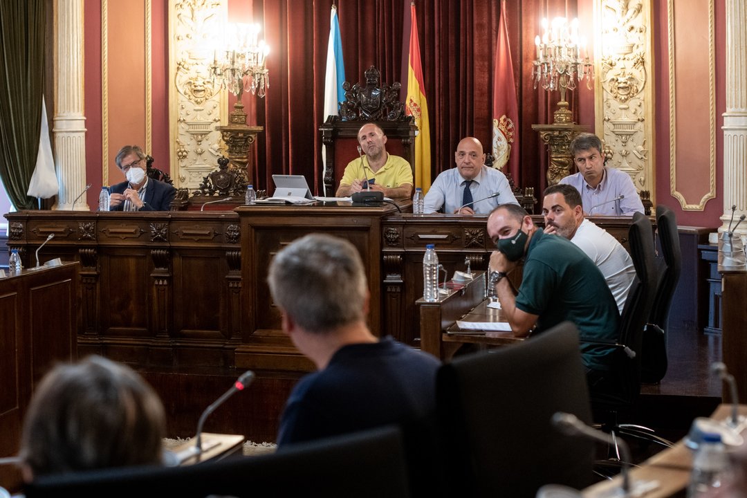 Un instante de un pleno del Concello de Ourense.