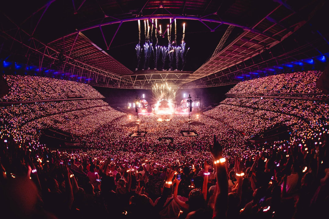 Concierto de Coldplay en Wembley.