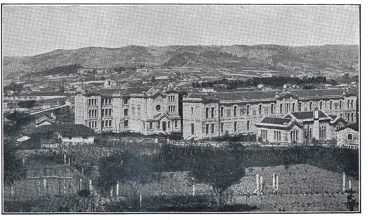 El Hospital provincial en 1929, hoy Universidad.