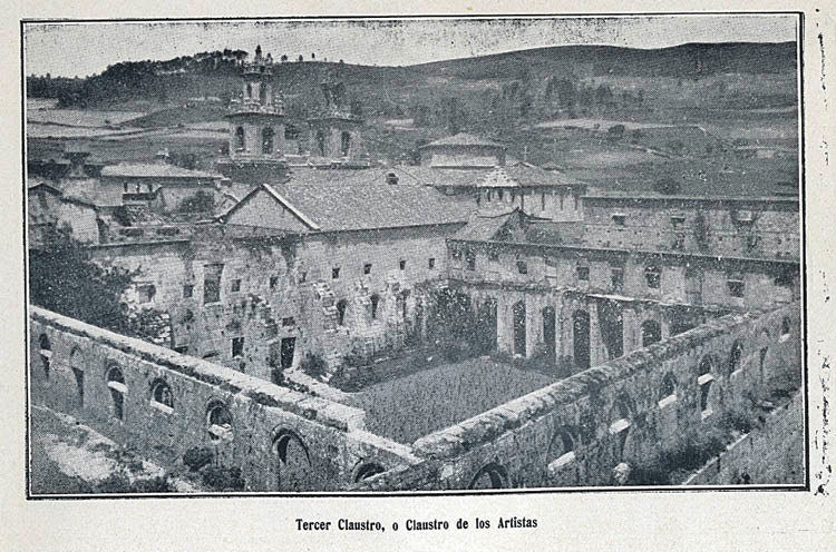 Así estaba el monasterio en 1930.