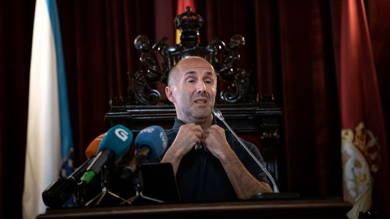 Gonzalo Pérez Jácome, durante una rueda de prensa (ÓSCAR PINAL).