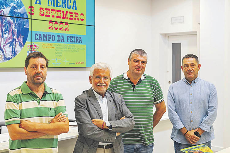 José Manuel Taín, Rosendo Fernández, Manuel Carrera y Luis Vieira.