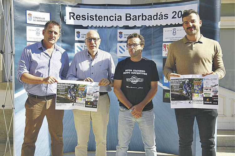 Manuel Pérez, Xosé Carlos Valcárcel, Javier Quintas y Abel Cortés, ayer durante la presentación.