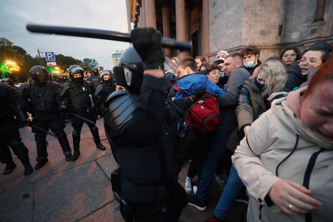 Protestas en Rusia contra Putin (EFE)