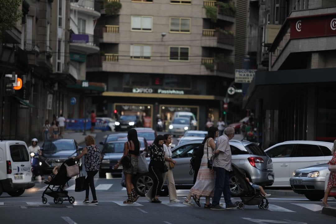 Tráfico en el Día sin coches. José Paz