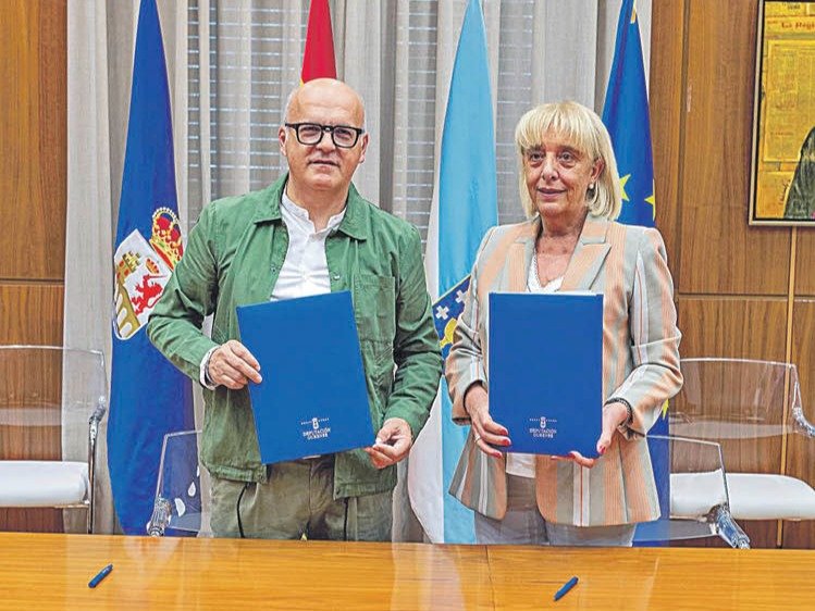 Manuel Baltar y Marisol Novoa ratifican el acuerdo para impulsar el programa.