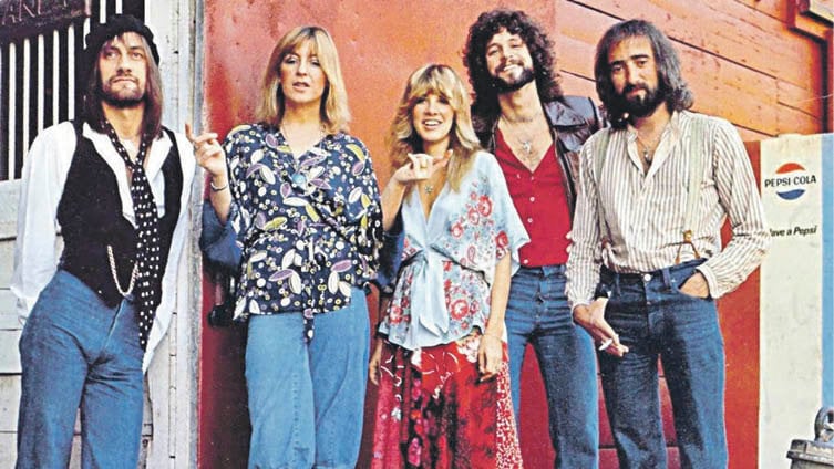 Integrantes de Fleetwood Mac en 1977.