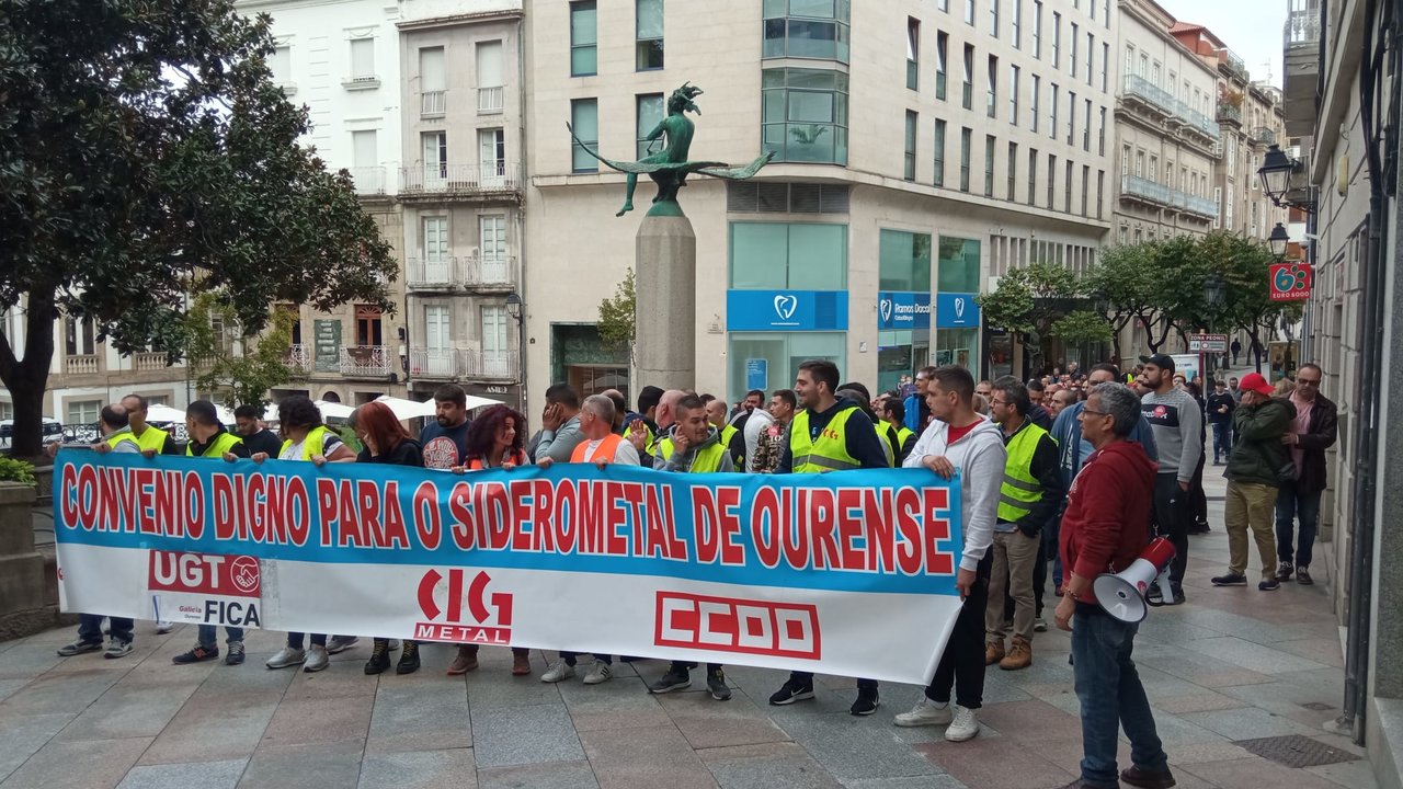 Huelga del metal en Ourense (J.P.)