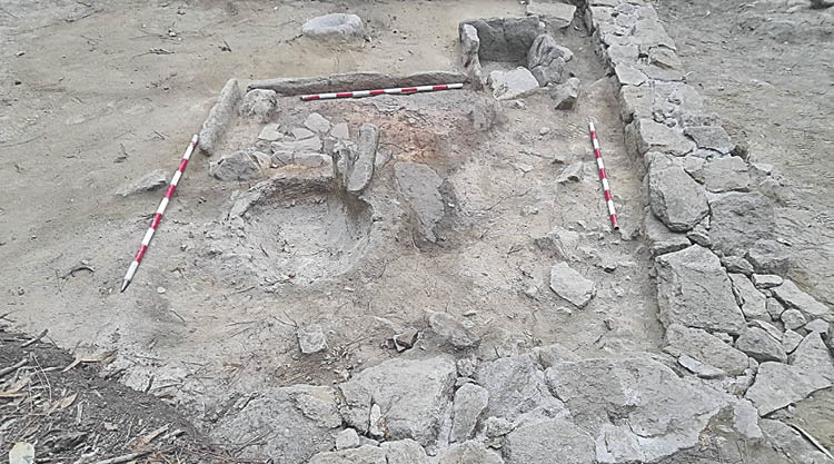 Últimas excavacións no castro de Cameixa, en Boborás.