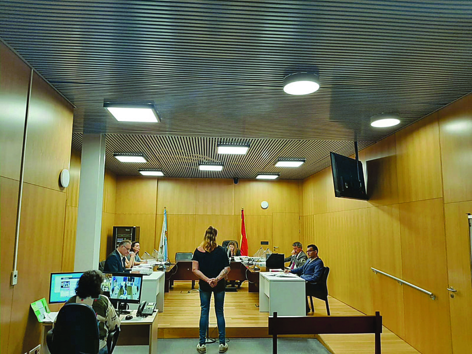 Antonia D.N., en el juicio celebrado en el Penal 2 de Ourense. (M.S.)