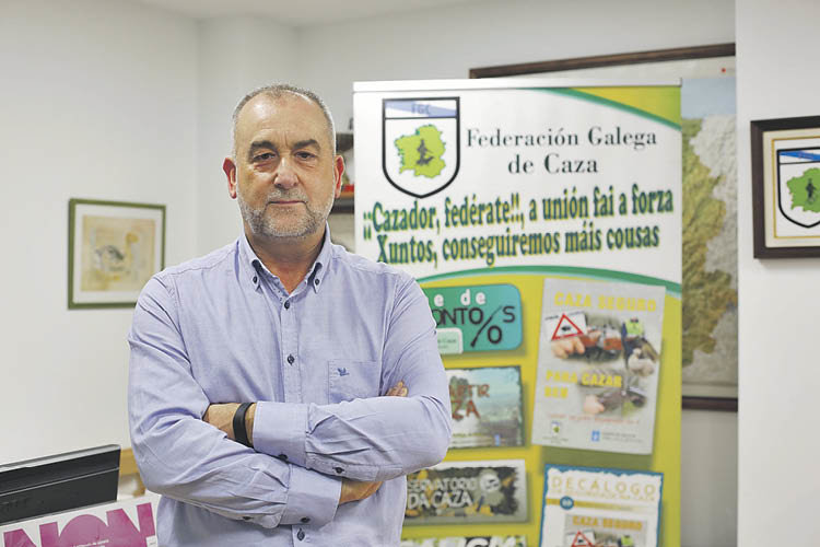 Antonio García, presidente de la Federación de Caza en Ourense.