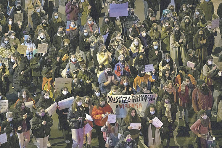 Movilización en Ourense el pasado 25N, Día Internacional contra la Violencia de Género.