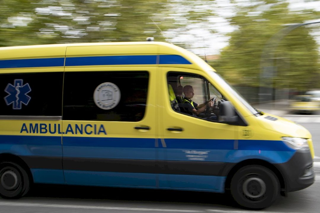 Ourense. 30/09/2022. Ambulancias na cidade.
Foto: Xesús Fariñas