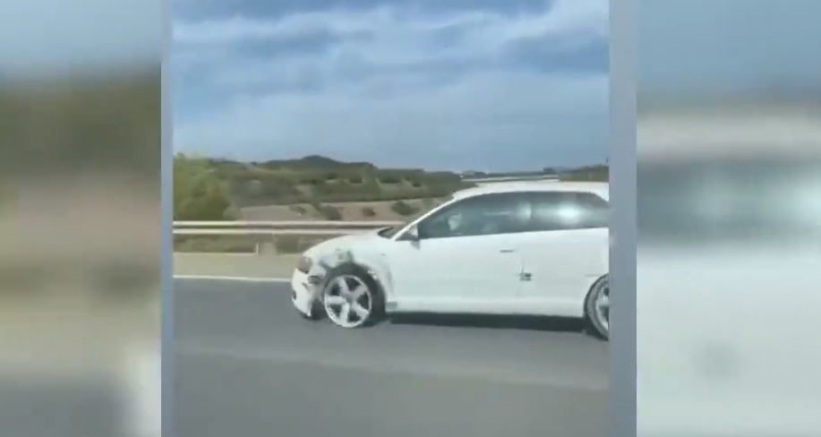 Captura del vídeo del conductor de Málaga