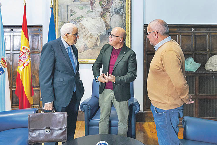 Avelino de Francisco, Manuel Baltar y César Fernández.