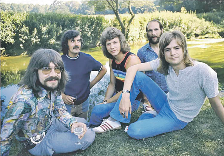 La formación de The Moody Blues en 1972.