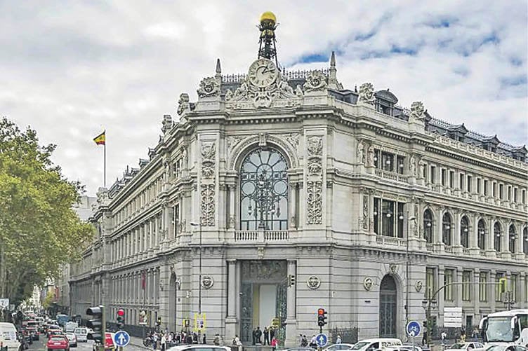 Fachada del Banco de España.