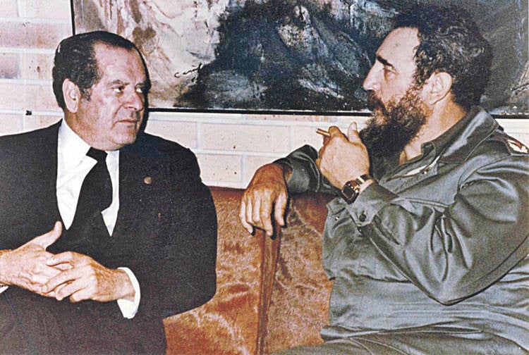 Eduardo Barreiros e Fidel Castro.