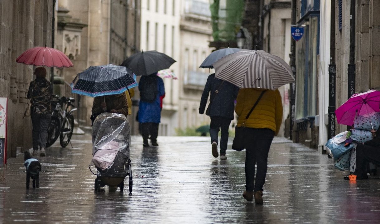 Ourense. 25/10/2022. Día de lluvia en la ciudad de Ourense.
Foto: Xesús Fariñas