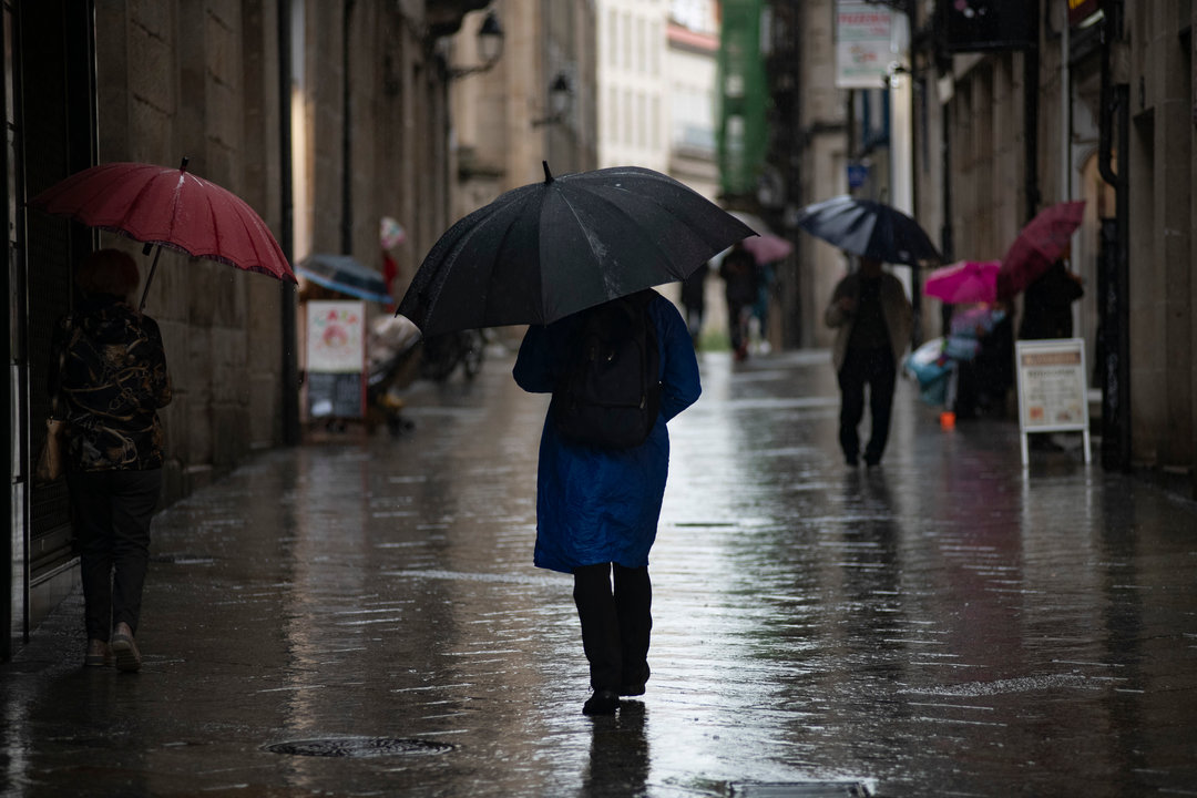 Ourense. 25/10/2022. Día de lluvia en la ciudad de Ourense.
Foto: Xesús Fariñas