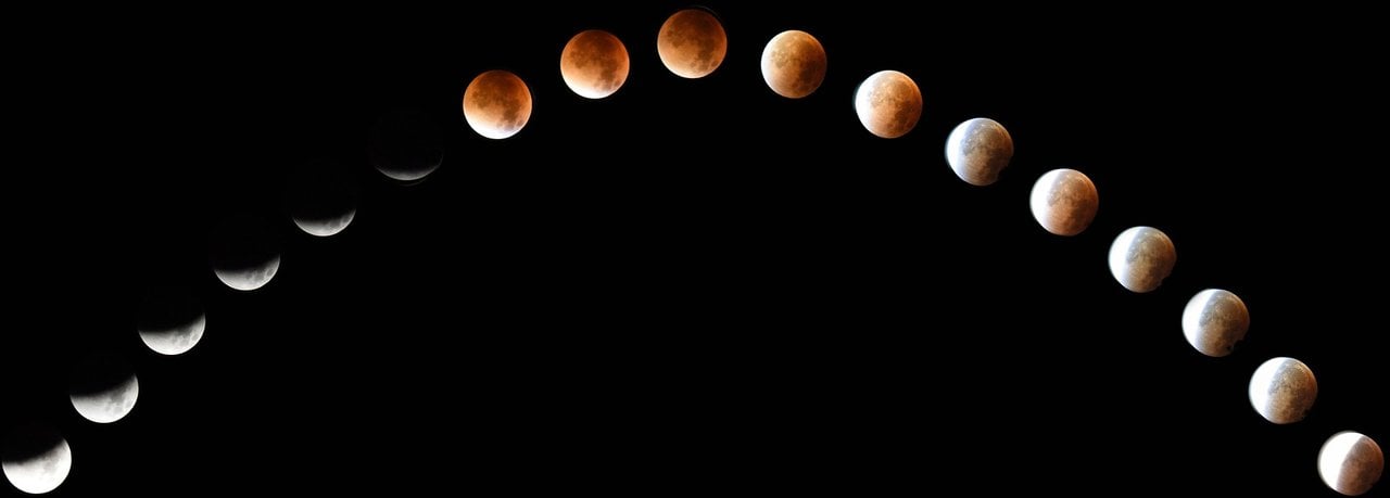 Luna Roja o Luna de Sangre. Foto: Pixabay.