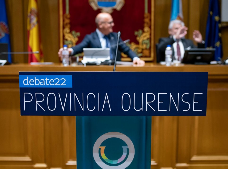 Ourense. 08/11/2022. Pleno do Debate do estado da provincia na Deputación de Ourense.
Foto: Xesús Fariñas