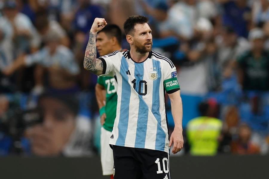Messi, en el partido ante México (EFE)