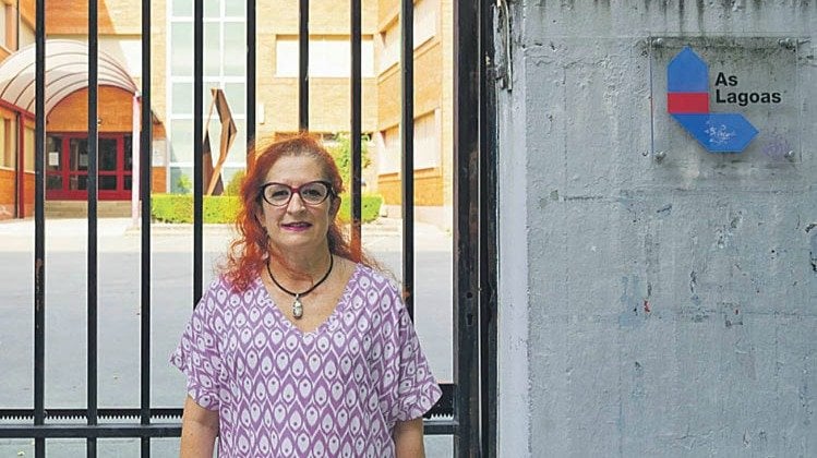 María Elena Vázquez Cendón, en una visita a Ourense.  MIGUEL GARCÍA