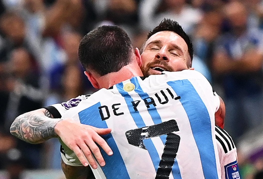 Leo Messi en la victoria de Argentina frente a Croacia en el Mundial de Qatar (EFE)