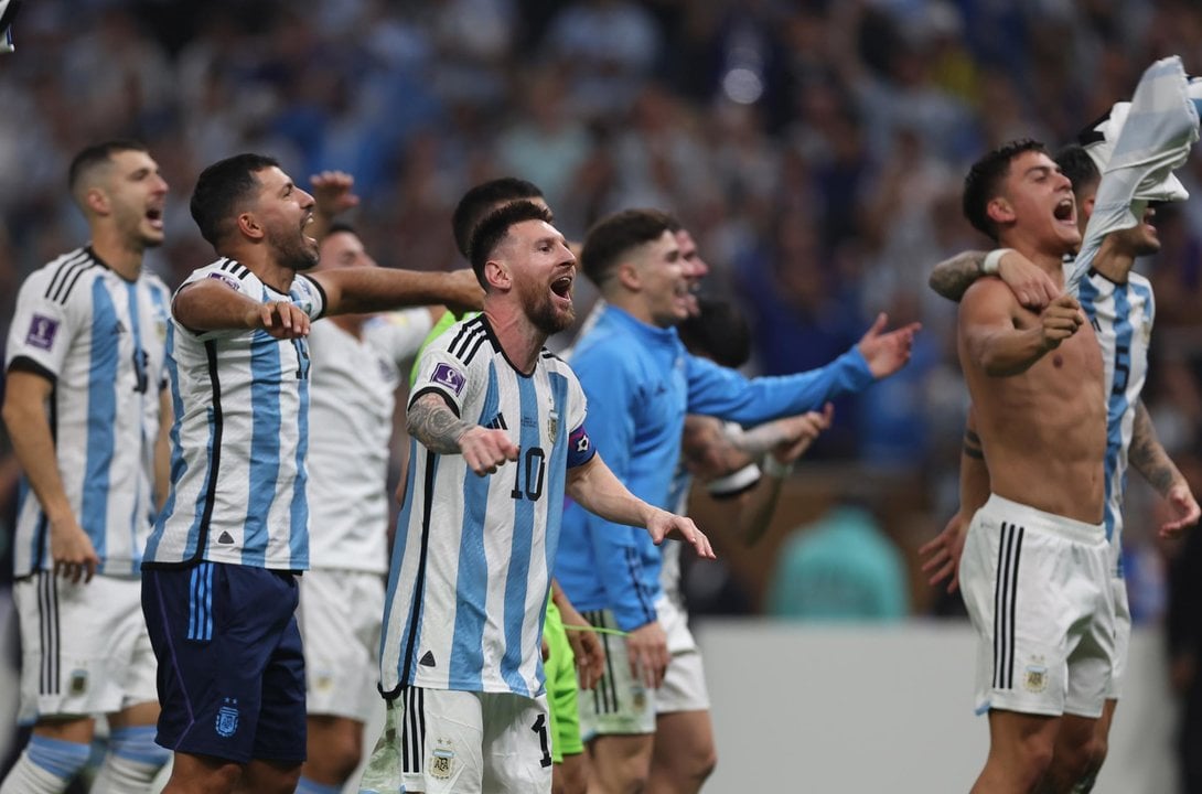 Argentina celebrando el Mundial de Qatar (EFE)