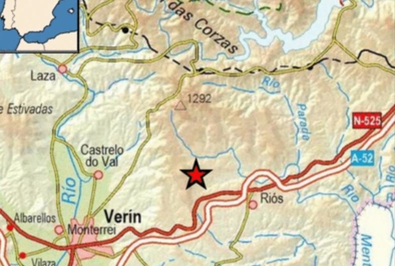 Terremoto en Ourense del lunes 9 de enero