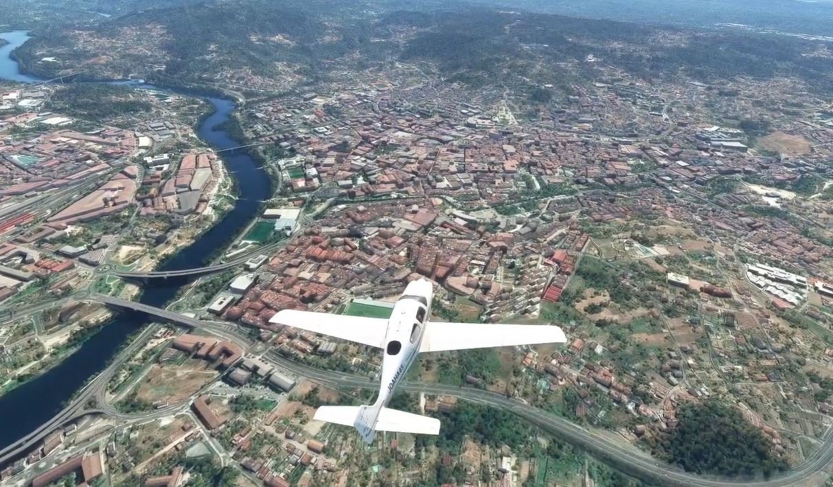 Vista aérea de Ourense
