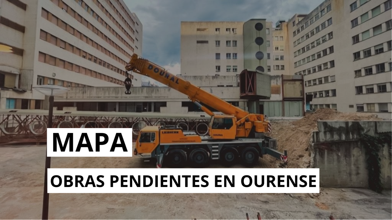 Mapa de la obra pública pendiente en Ourense