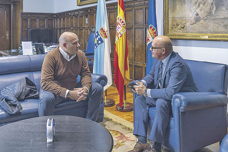 Jano Fraga y Manuel Baltar se reunieron en el Pazo Provincial.